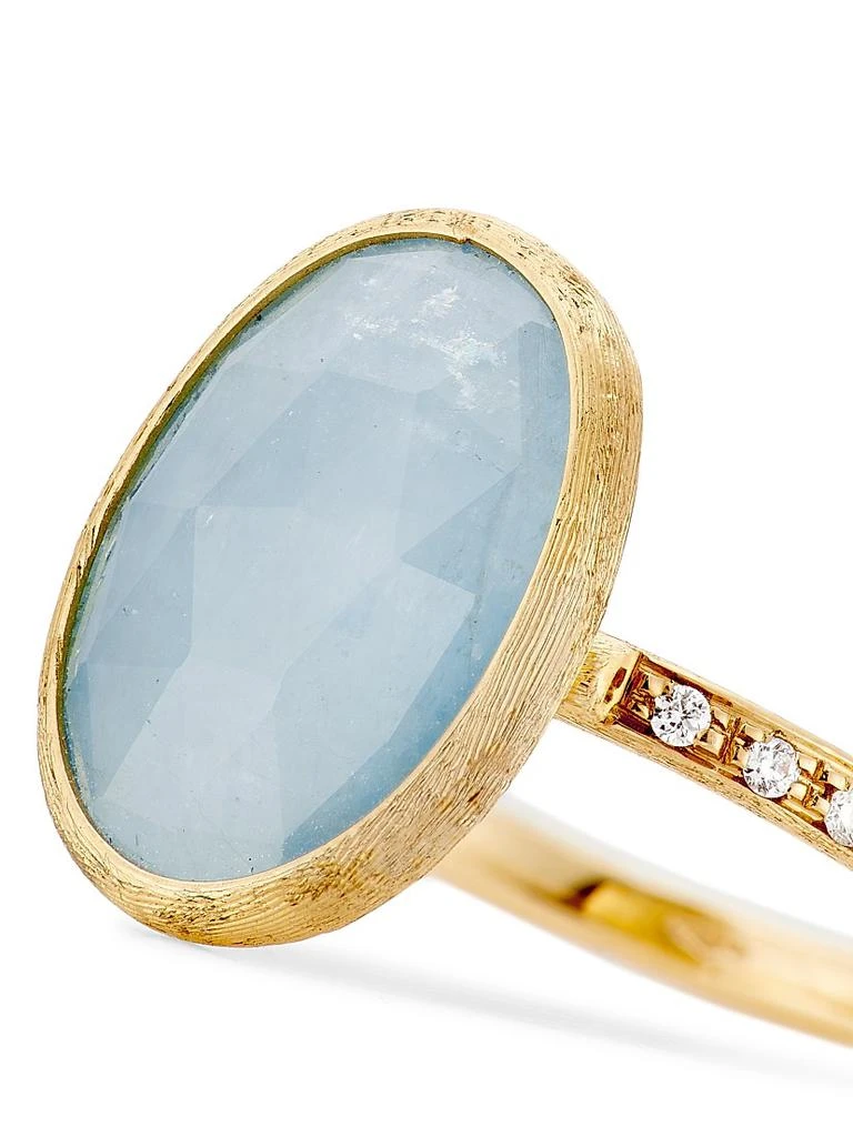 Marco Bicego Siviglia 18K Yellow Gold, Aquamarine 
0.06 TCW Diamond Ring 5