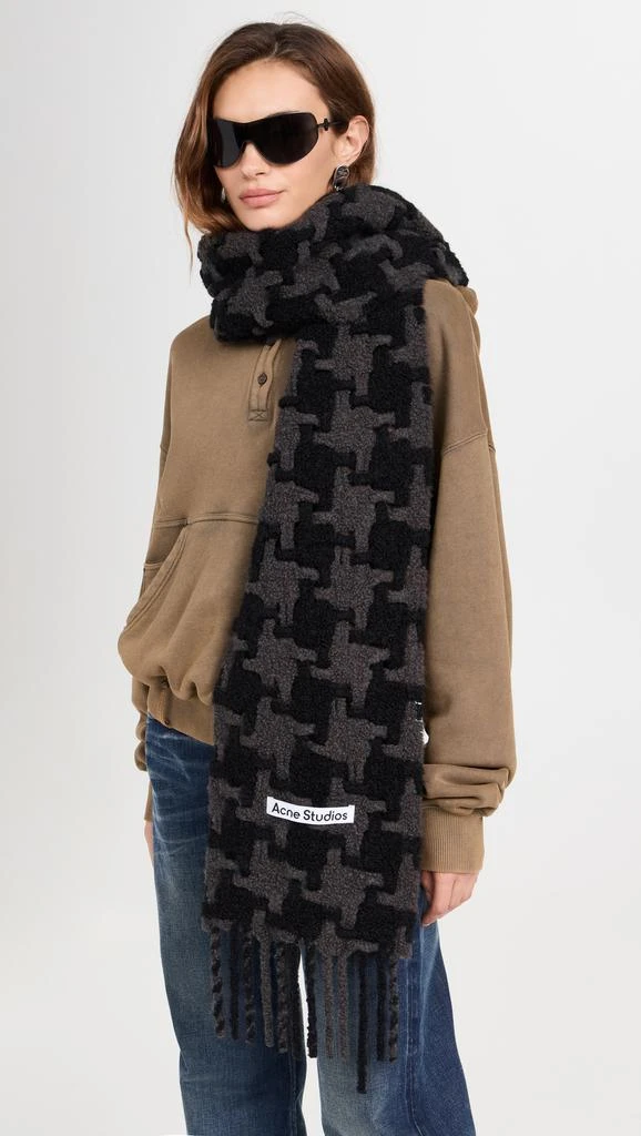 Acne Studios Houndstooth Scarf 2