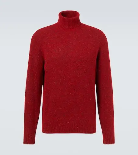Alpaca wool, silk, and cotton-blend sweater
