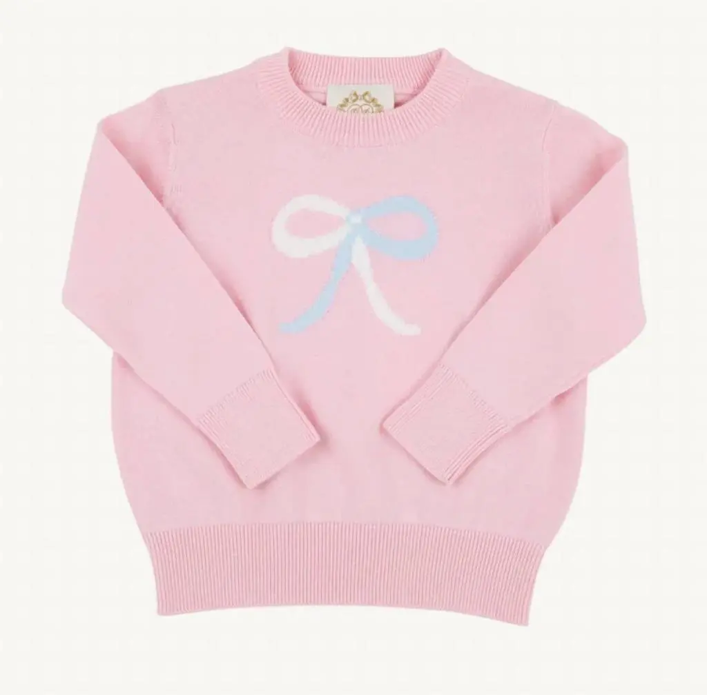 The Beaufort Bonnet Company The Beaufort Bonnet Company - Girl's Isabelle's Intarsia Bow Sweater