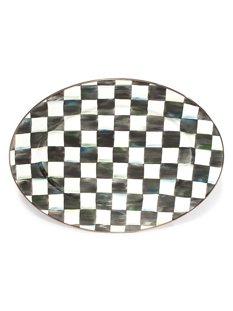 MacKenzie-Childs Checked Oval Platter 1