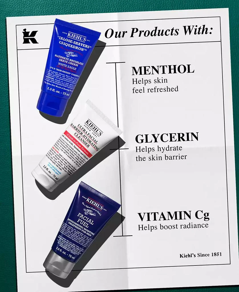 Kiehl
s Men
s 3-Pc. Shave It Off and Take It Off Gift Shaving Set 5
