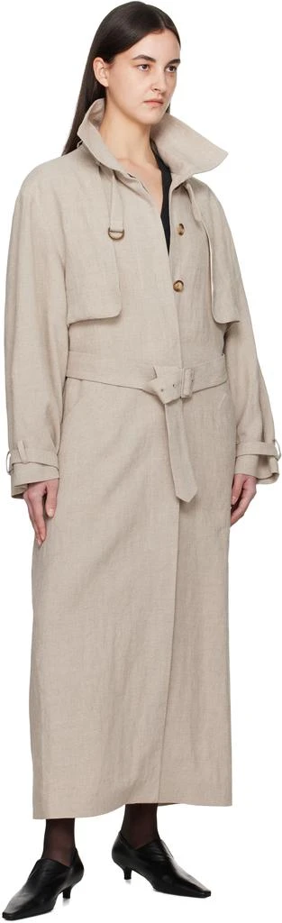 La Collection Beige Jocasta Trench Coat 5