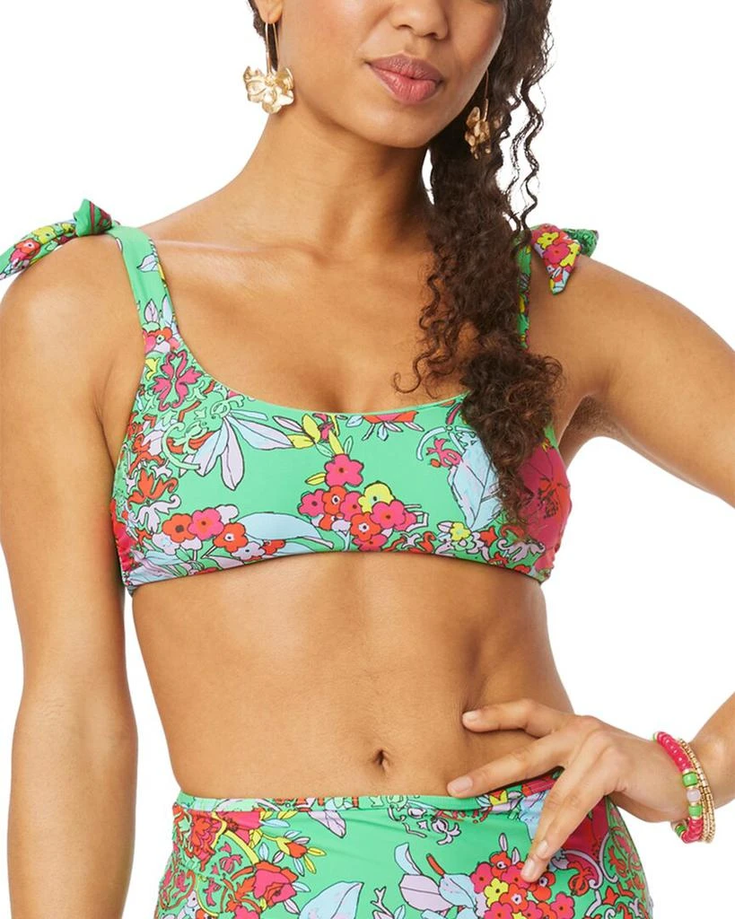 Roller Rabbit Ashbury Floral Tie Shoulder Bralette 1