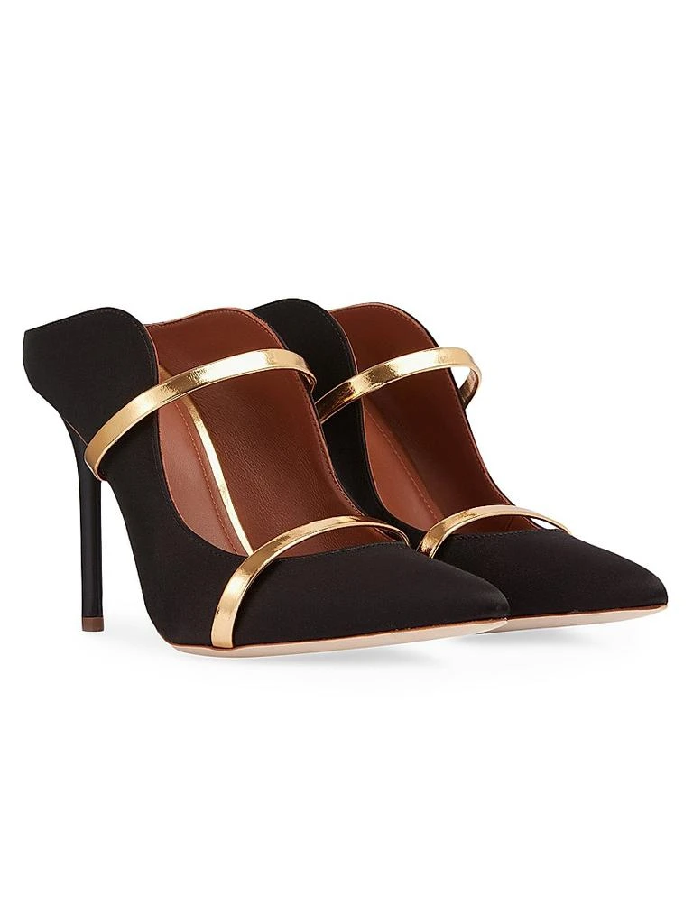 Malone Souliers Maureen 100MM Satin Heeled Mules 3
