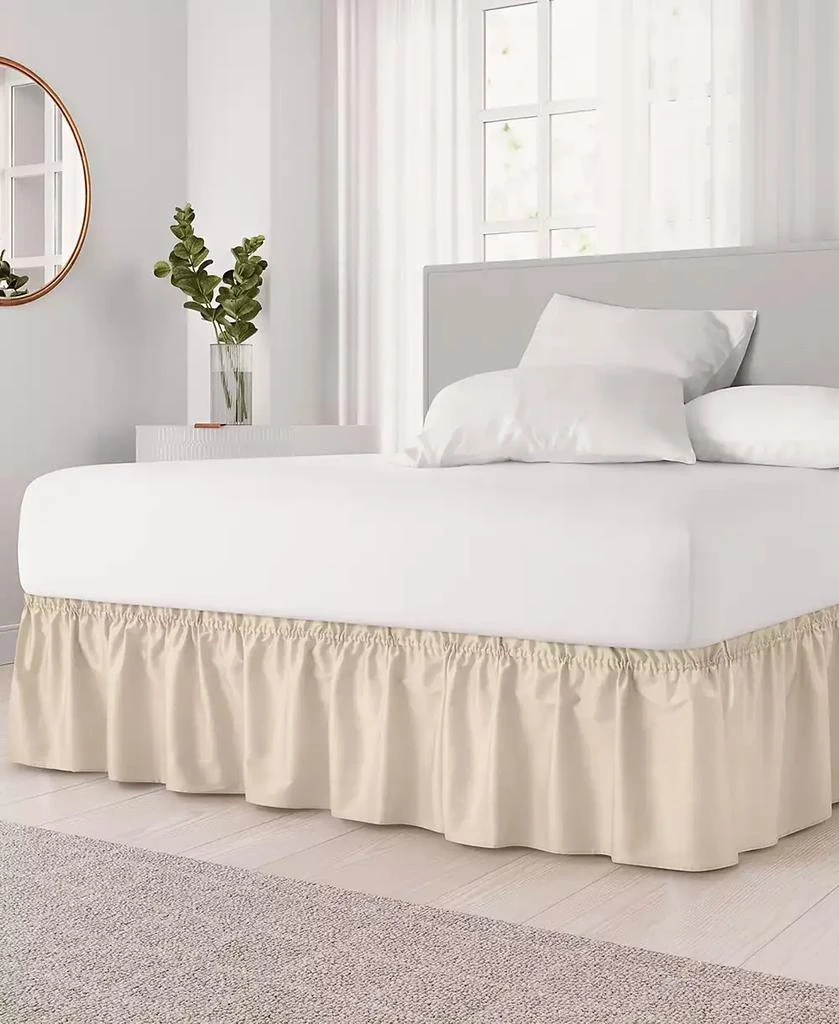 CGK Unlimited Ruffled Elastic Wrap Around Bedskirt 12 Inch Drop -