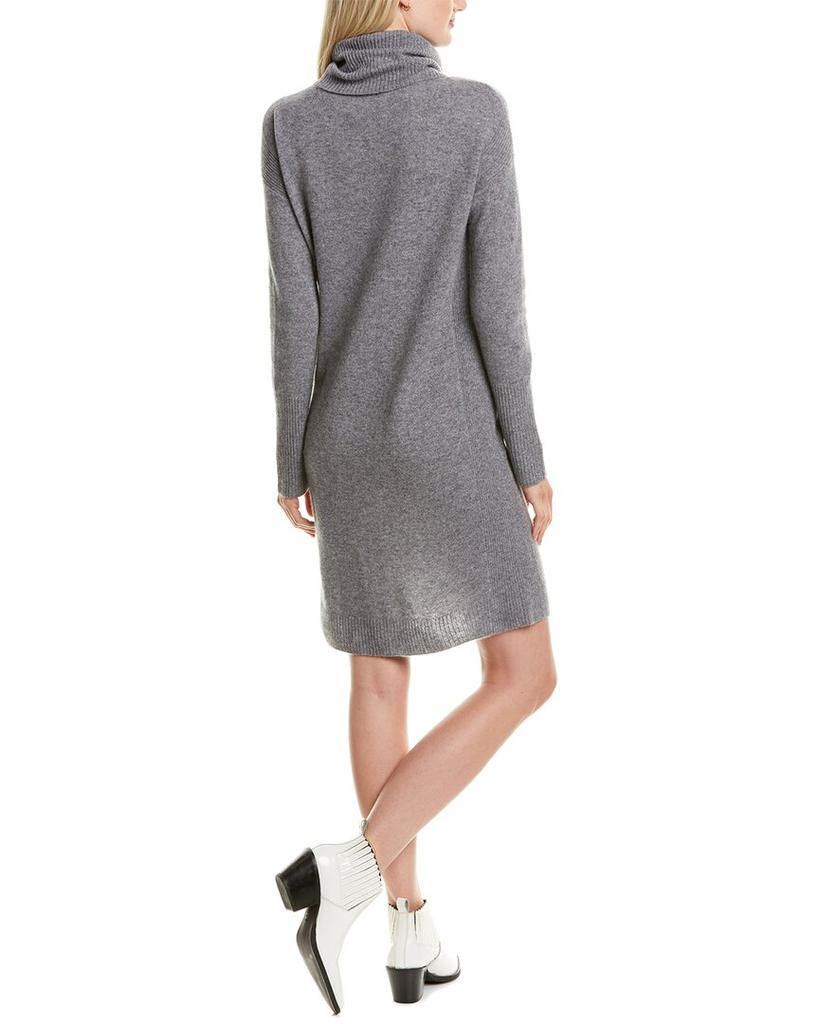 Qi Cashmere Roll Neck Cashmere Sweaterdress
