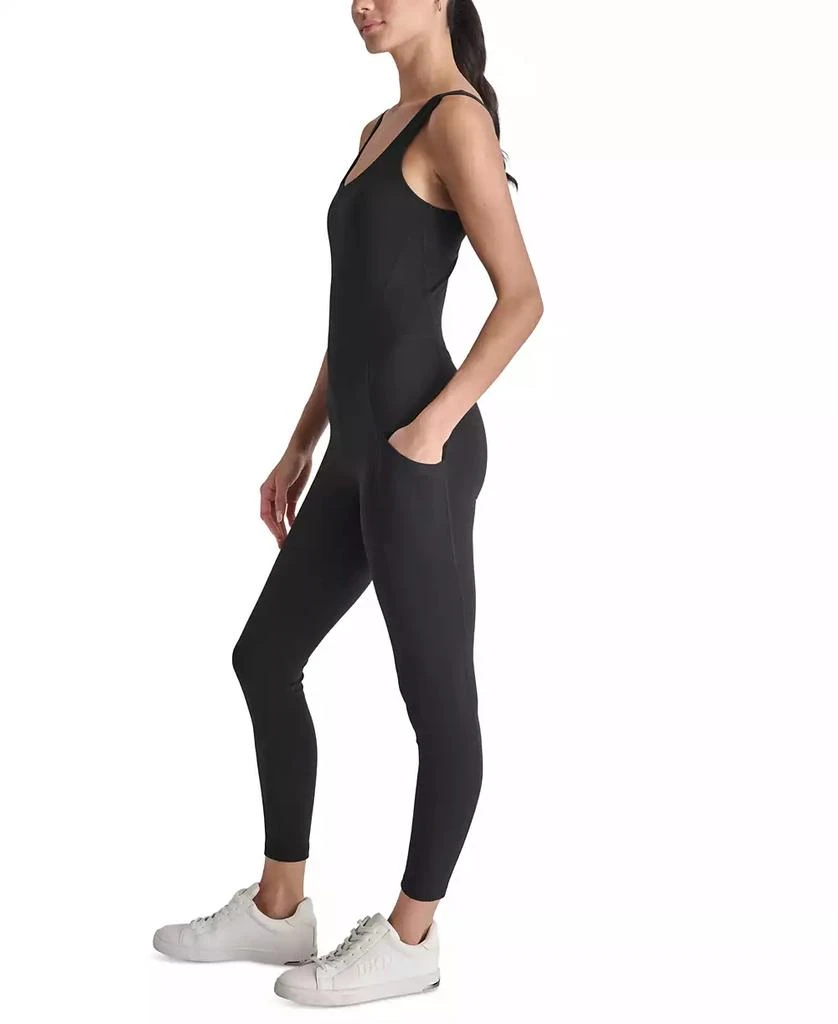 DKNY DKNY Women's Sleeveless Scoop-Neck Active Jumpsuit 3