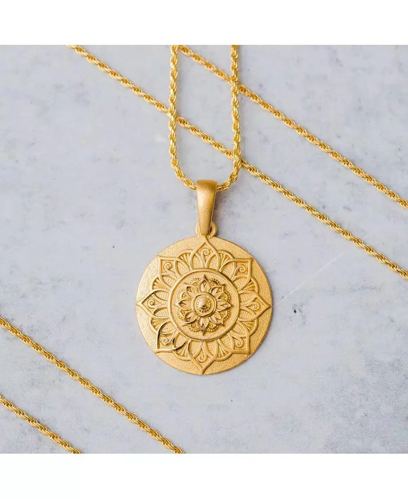 Mantra Mandala I Am Grateful Jewelry Necklace Gold / Original
