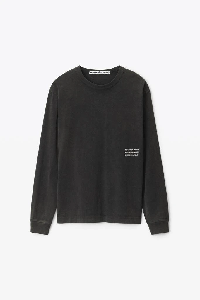 Alexander Wang LONG-SLEEVE TEE IN ACID WASH JERSEY 2