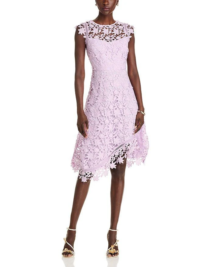 Eliza J Asymmetric Lace Dress 1