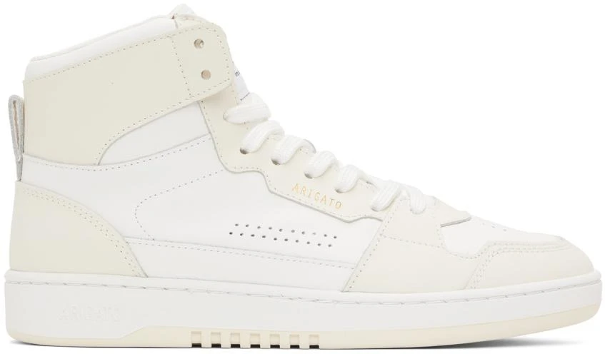 Axel Arigato White & Beige Dice Hi Sneakers 1