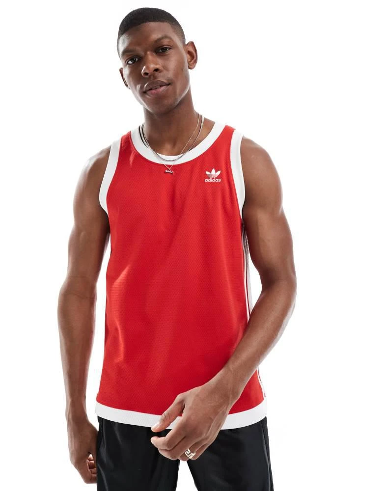 Adidas adidas Originals Adicolor mock eyelet vest in real gold 1