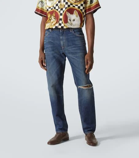Dolce 
Gabbana Distressed slim jeans 3