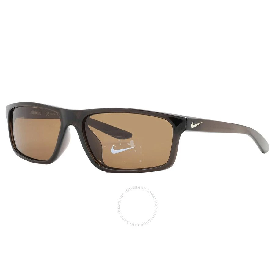NIKE Dark Brown Rectangular Unisex Sunglasses NIKE CHRONICLE MI CW4656 220 59 2