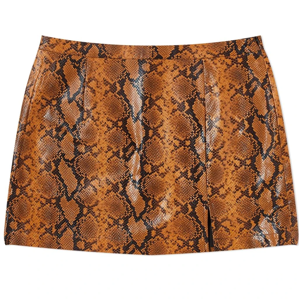 Kitri KITRI Collette Snakeskin Vinyl Mini Skirt 1