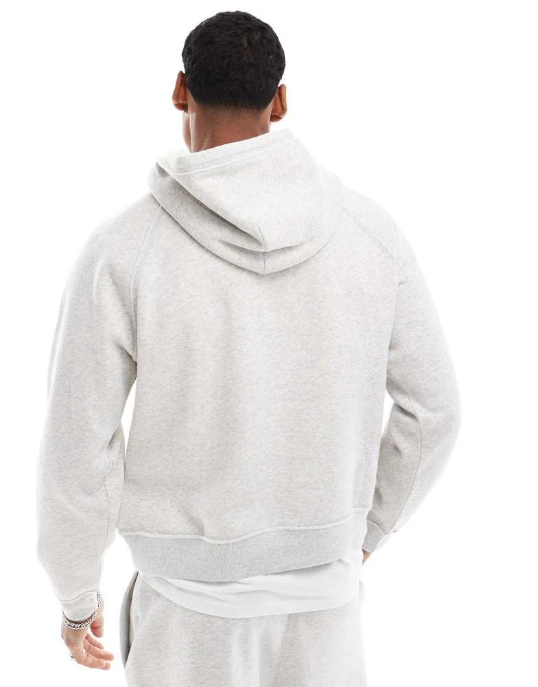 HOLLISTER Hollister boxy logo motif hoodie co-ord in grey 4
