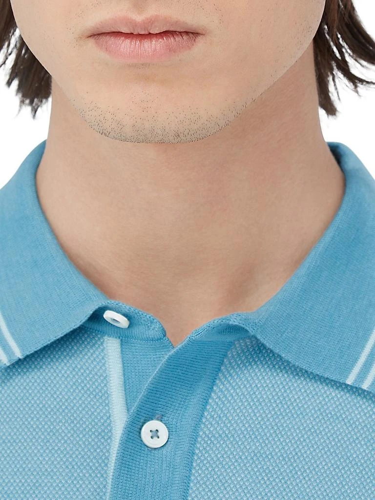 BUGATCHI Cotton-Silk Polo Sweater 7