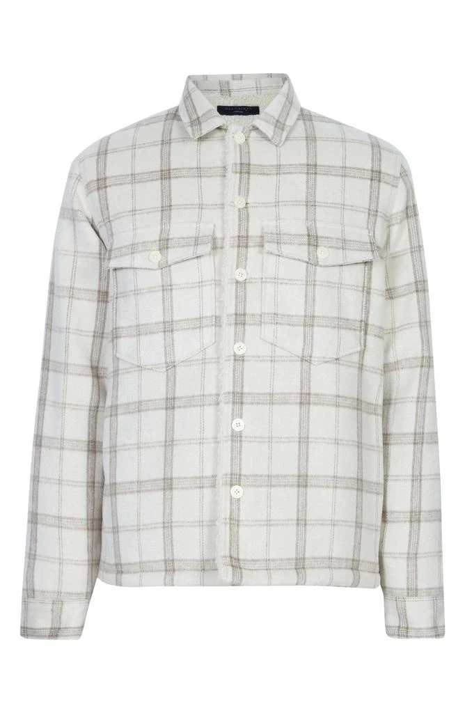 ALL SAINTS Vedder Check High Pile Fleece Lined Jacket 4
