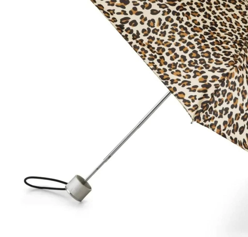 Totes Mini Manual Open/close Umbrella In Leopard Spot 2