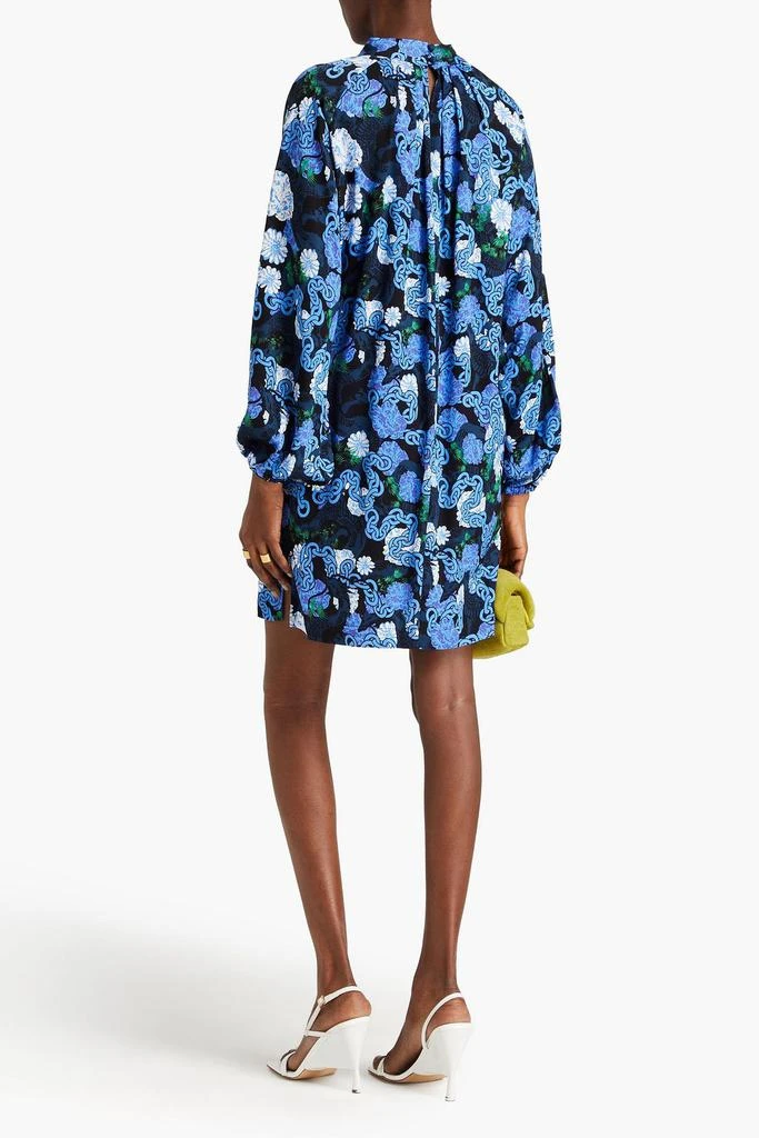 Diane von Furstenberg Silka cutout printed crepe mini dress 3