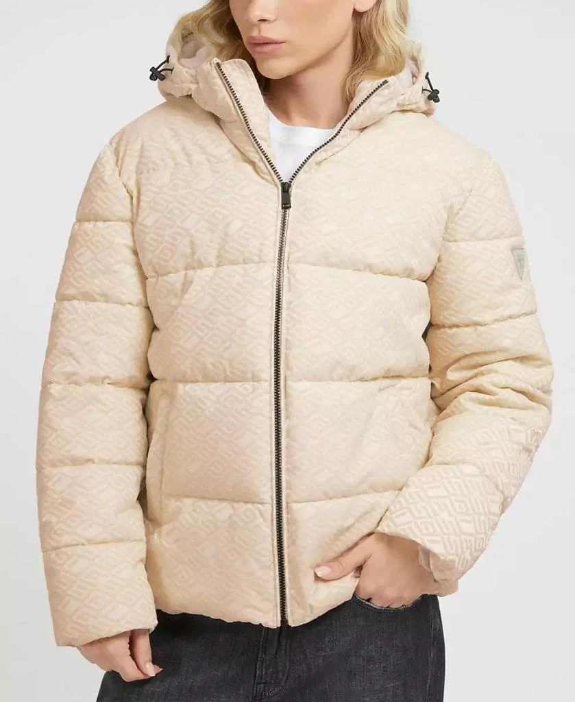 GUESS Men's Allover Logo Puffer Jacket 1