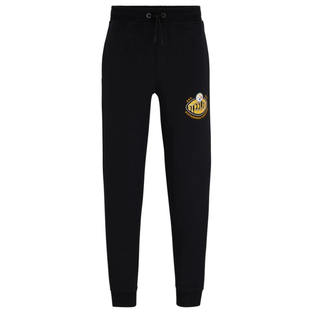Hugo Boss x NFL cotton-blend tracksuit bottoms with collaborative branding 1