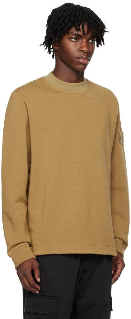 Stone Island Beige Patch Sweatshirt 2