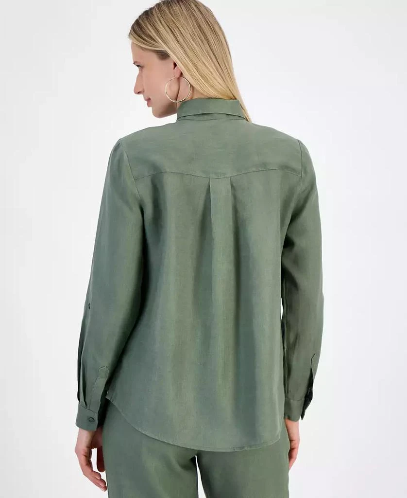 Charter Club Women's 100% Linen Shirt, Created for Macy's 2
