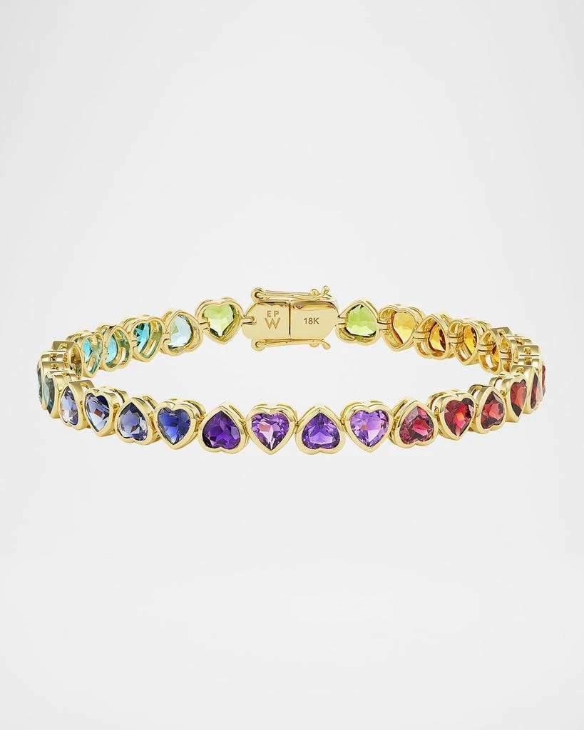 Emily P. Wheeler I Heart Rainbows Bracelet in 18K Yellow Gold, 7" 1