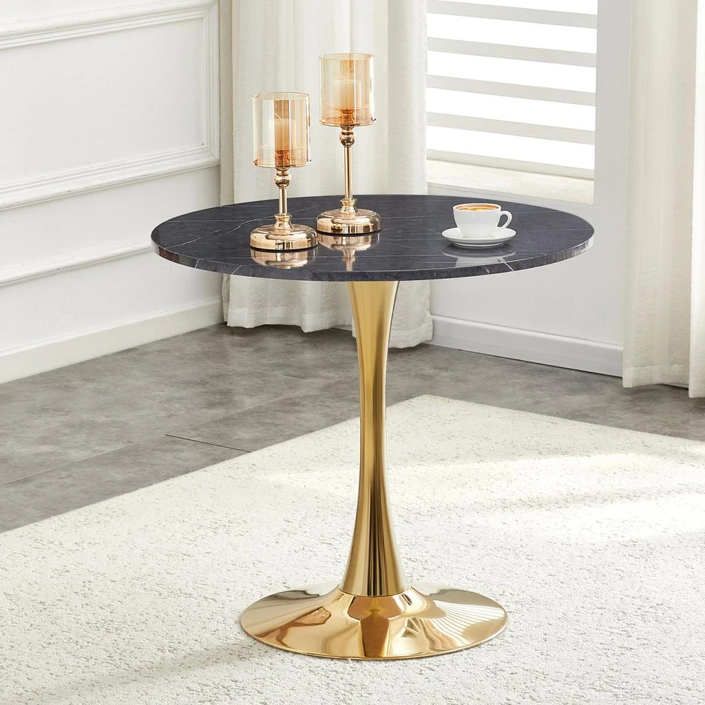 Streamdale Furniture Streamdale Space-Saving Round Dining Table for Small Apartments 2