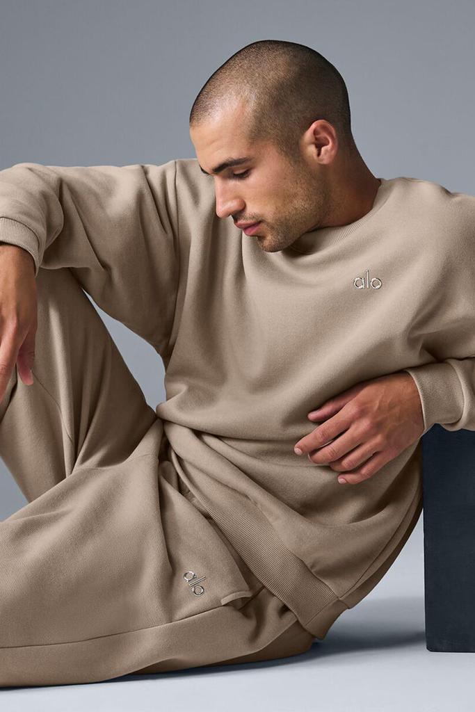 Alo Accolade Crew Neck Pullover - Gravel - Hoodies - Compare