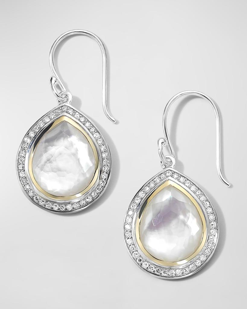 Ippolita Teardrop Earrings in Chimera with Diamonds