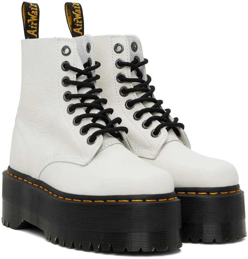 Dr. Martens White 1460 Pascal Max Boots 4