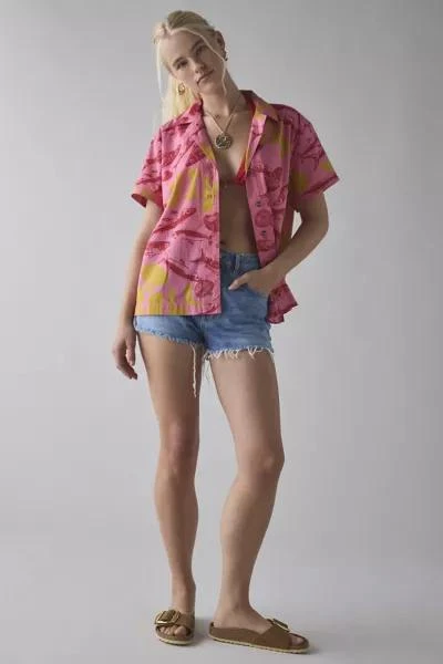 BDG BDG Asher Printed Souvenir Short Sleeve Button-Down Shirt 3