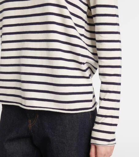 Jardin des Orangers Striped cotton, silk and cashmere T-shirt 6