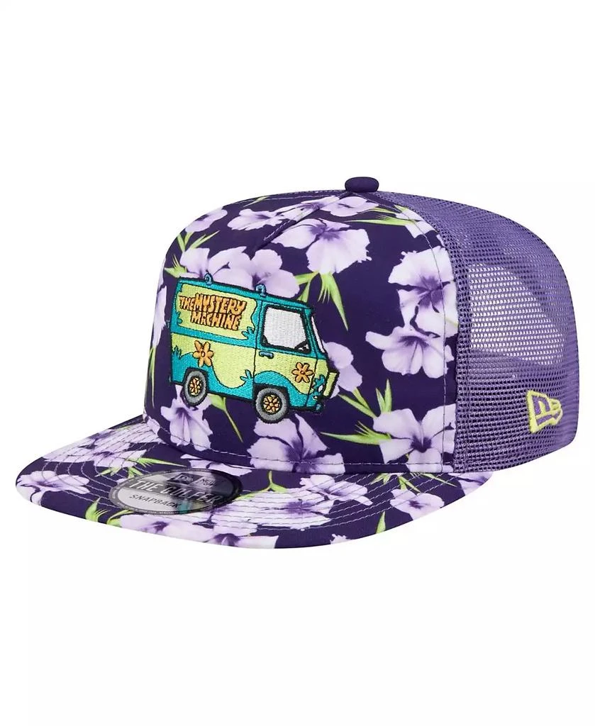New Era Men's Purple Scooby-Doo Floral Golfer Snapback Hat 1