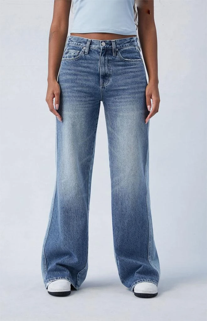 PacSun Eco Two-Tone Mid Rise Baggy Jeans 2