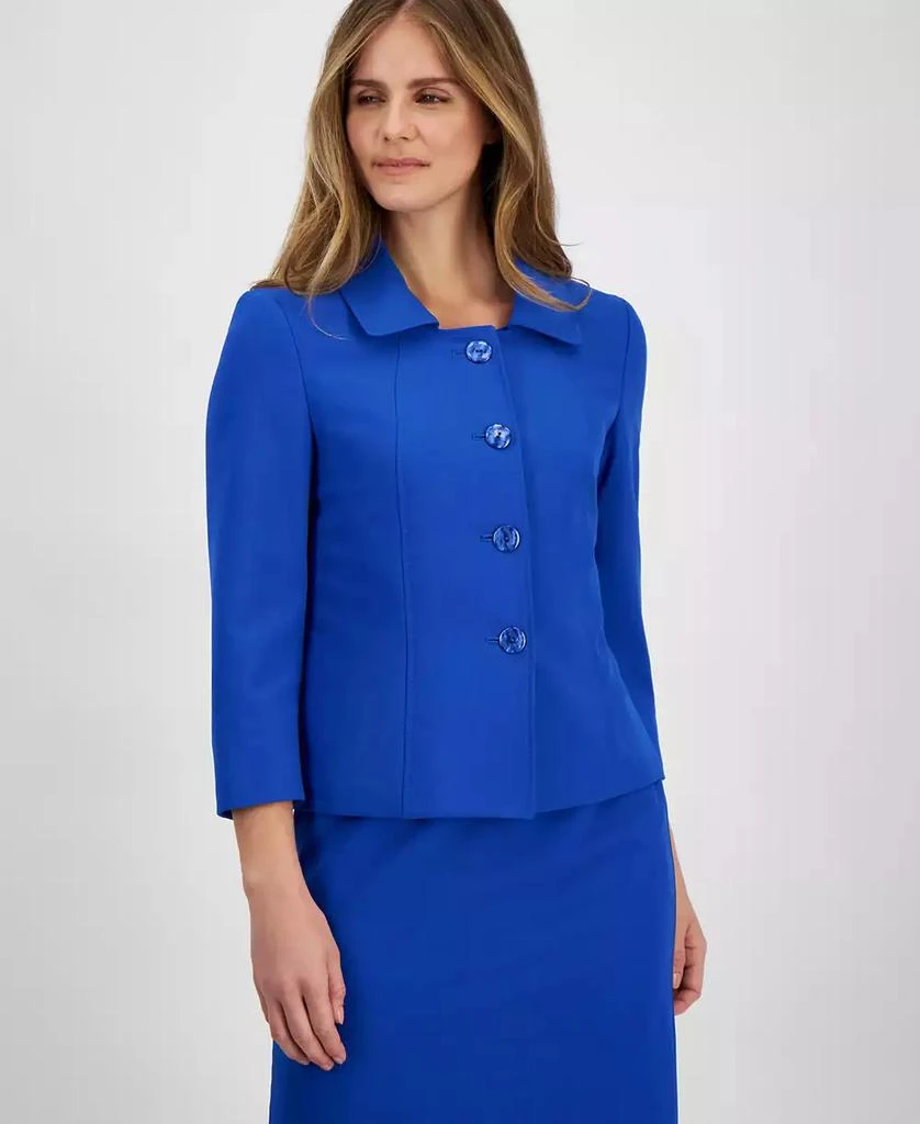 Le Suit Women's Seamed Dress Suit Set, Regular & Petite 4