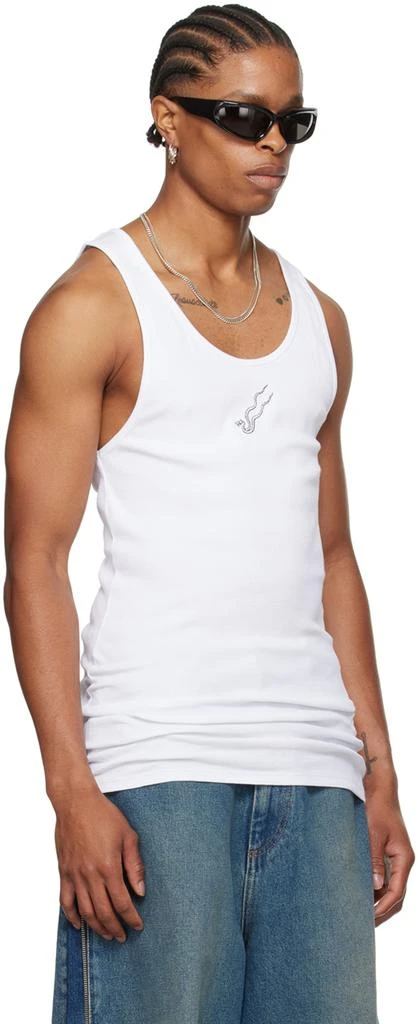 LU'U DAN White Embroidered Tank Top 4
