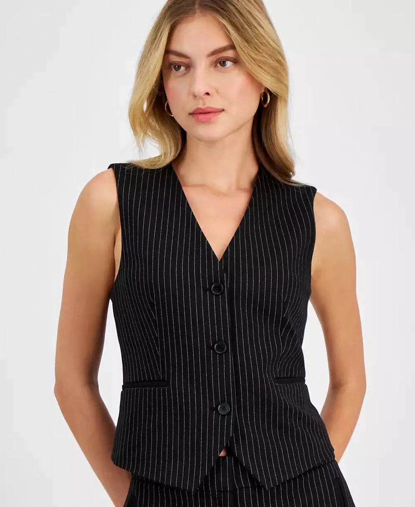 Bar III Women's Pinstriped Vest, Exclusively at Macy's 4