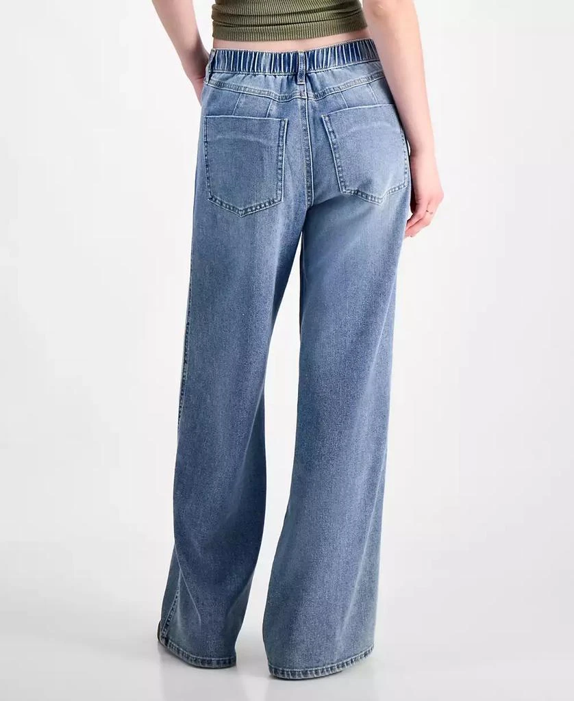 Vanilla Star Juniors' Mid Rise Wide Leg Jeans 4