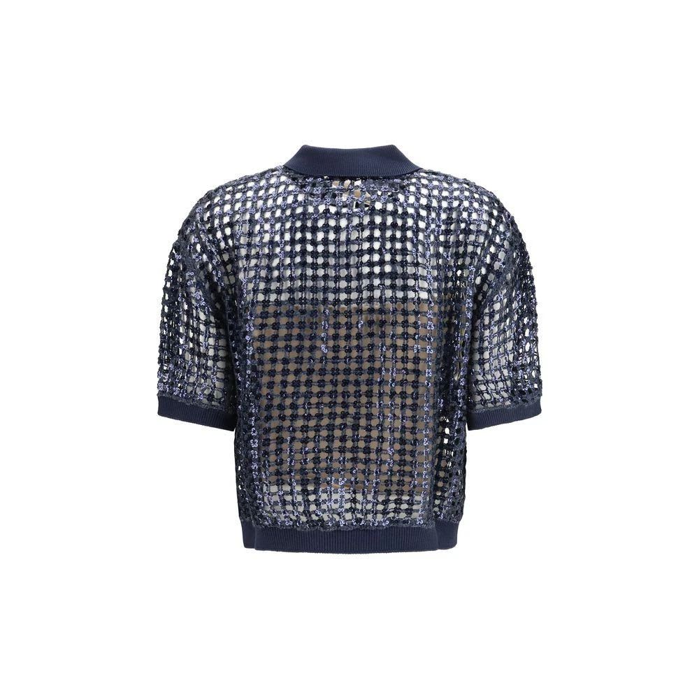 Brunello Cucinelli Silk Polo Women
s Shirt 2