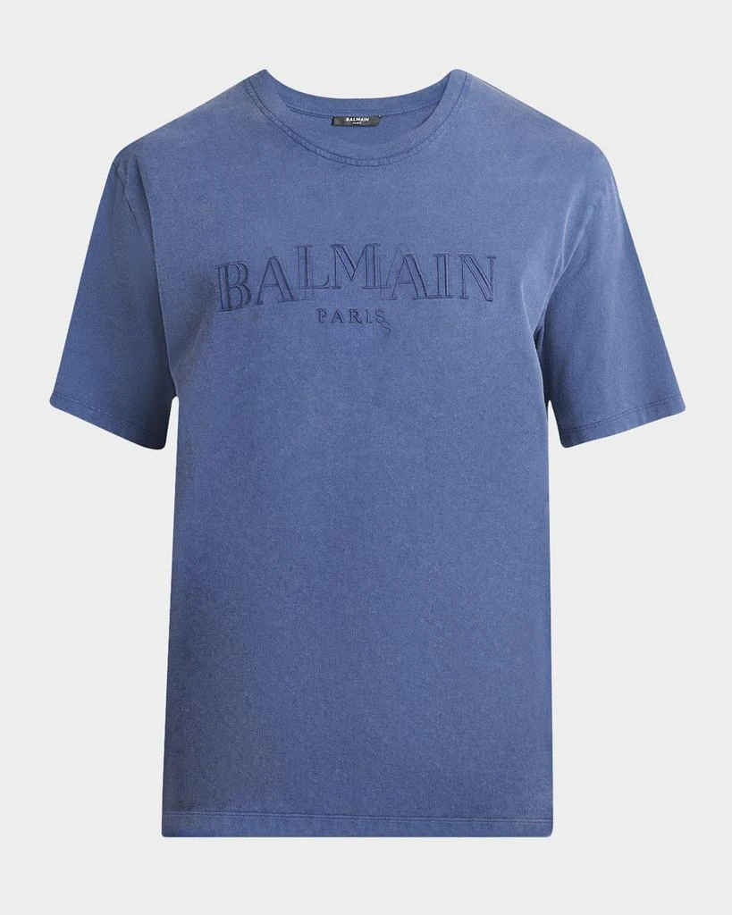 Balmain Men's Tonal Vintage Logo T-Shirt 1