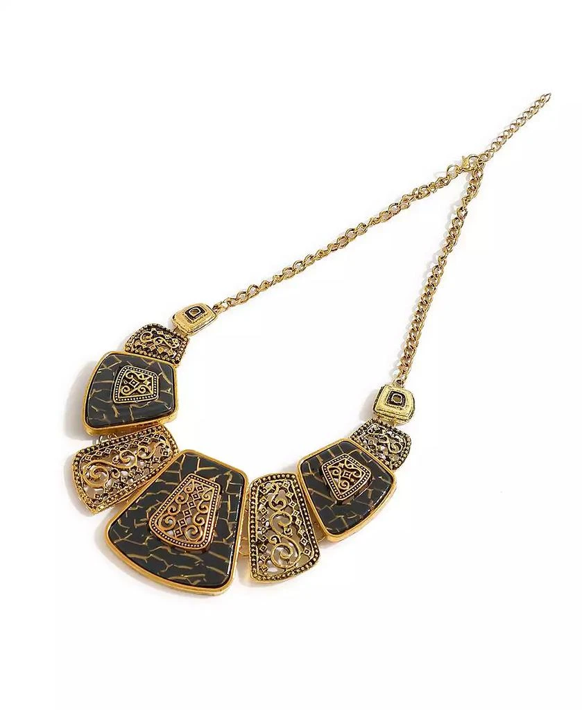 SOHI Gold-Plated  Stone Necklace