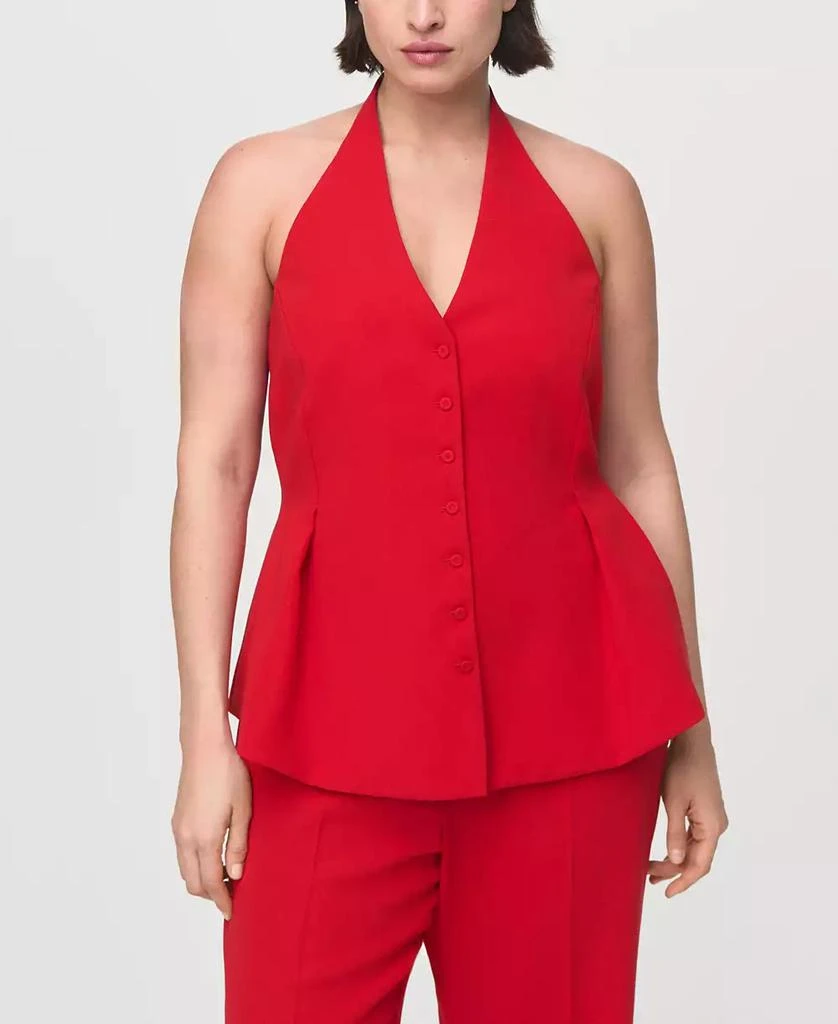 Mango Women
s High-Waist Suits Pants 6