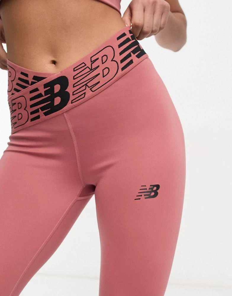 New Balance New Balance Running Relentless leggings in dusky pink 2