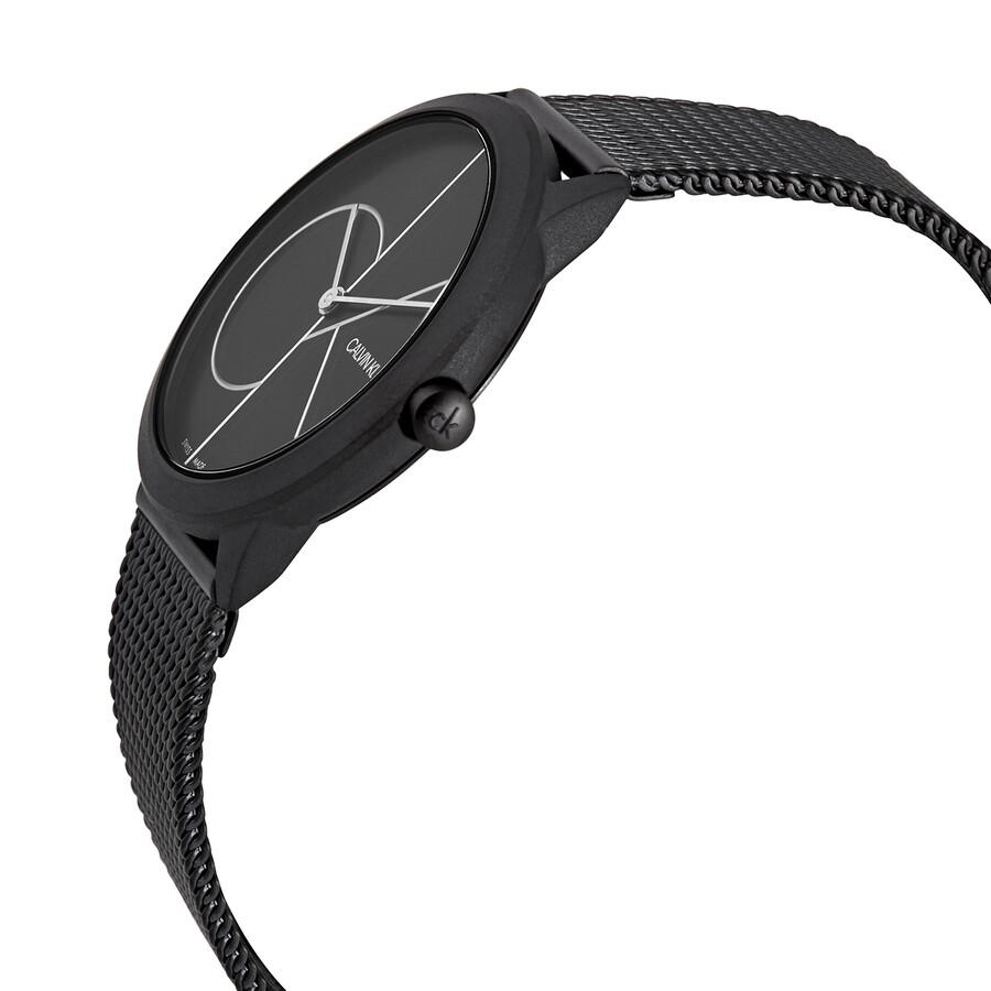 Calvin Klein Calvin Klein Minimal Quartz Black Dial Ladies Watch K3M5245X
