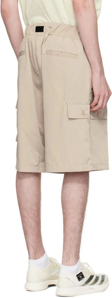 Y-3 Beige Belted Shorts 3