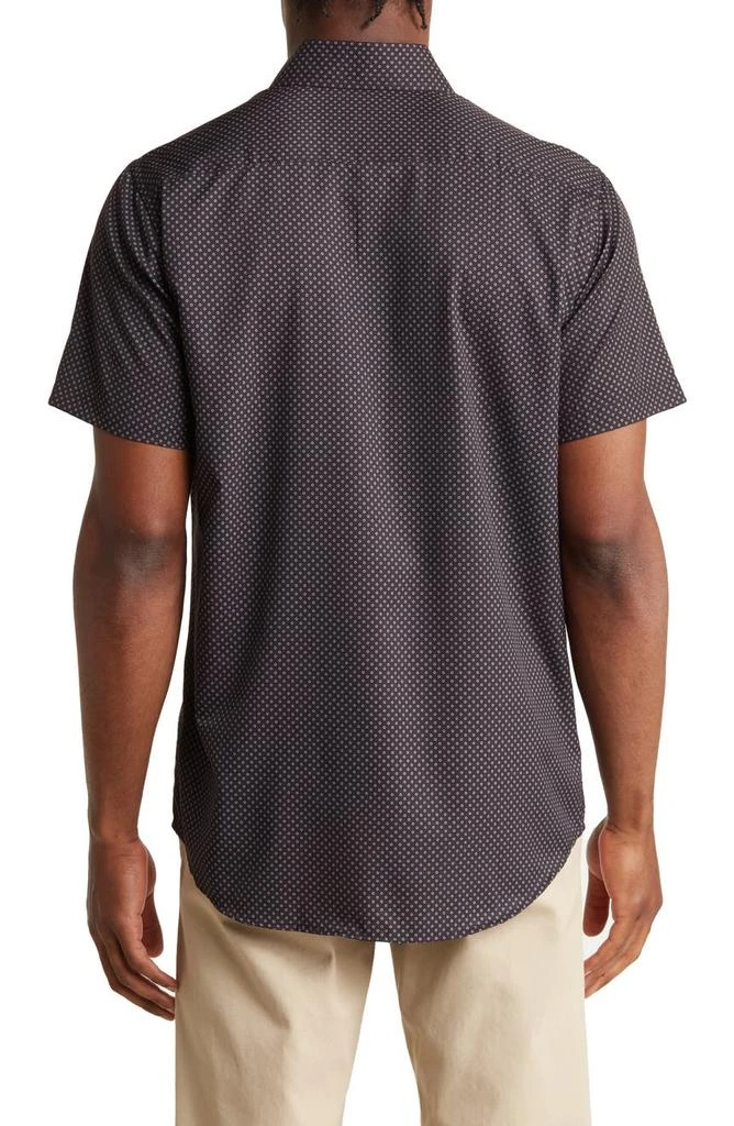 TOM BAINE Slim Fit Performance Short Sleeve Button-Up Shirt 2
